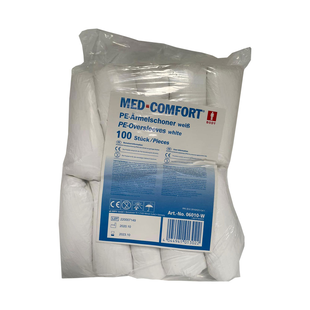 MED Comfort Light PE oversleeves, white