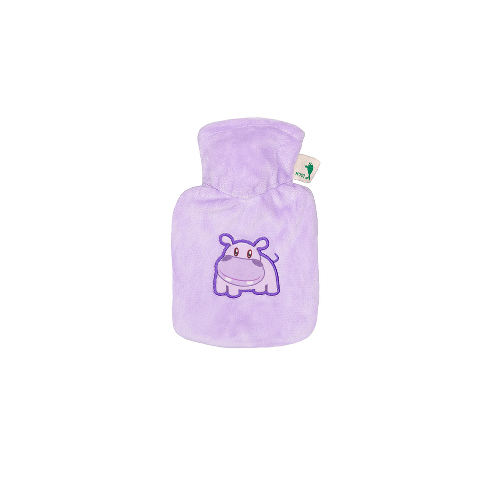 Hugo Frosch Mini Hot Water Bottle 0,2 L, Velour Cover, various Pattern