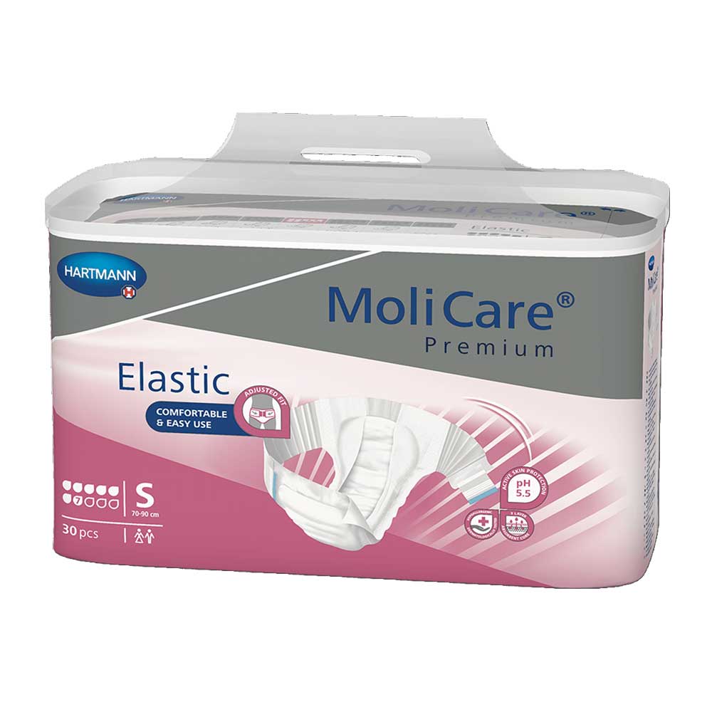 Hartmann MoliCare Premium Elastic Incontinence Briefs, 7 Drops, S