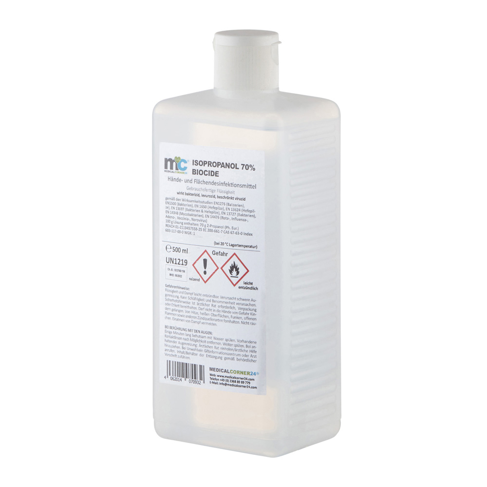 MC24® Hands/Surface Disinfection Biocide, Rectangle Hinges Flap, 500ml