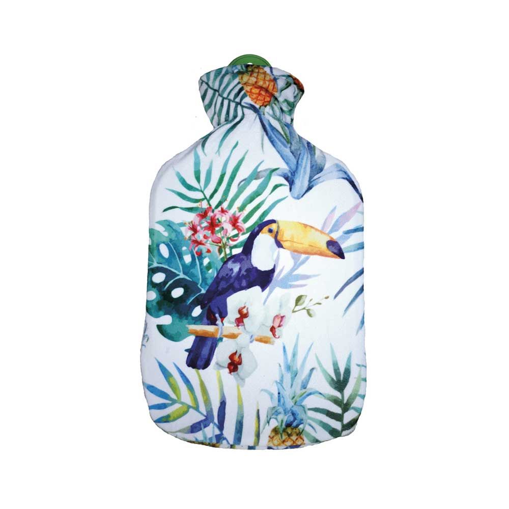 Sänger hot water bottle incl. velour cover toucan, 2 liters