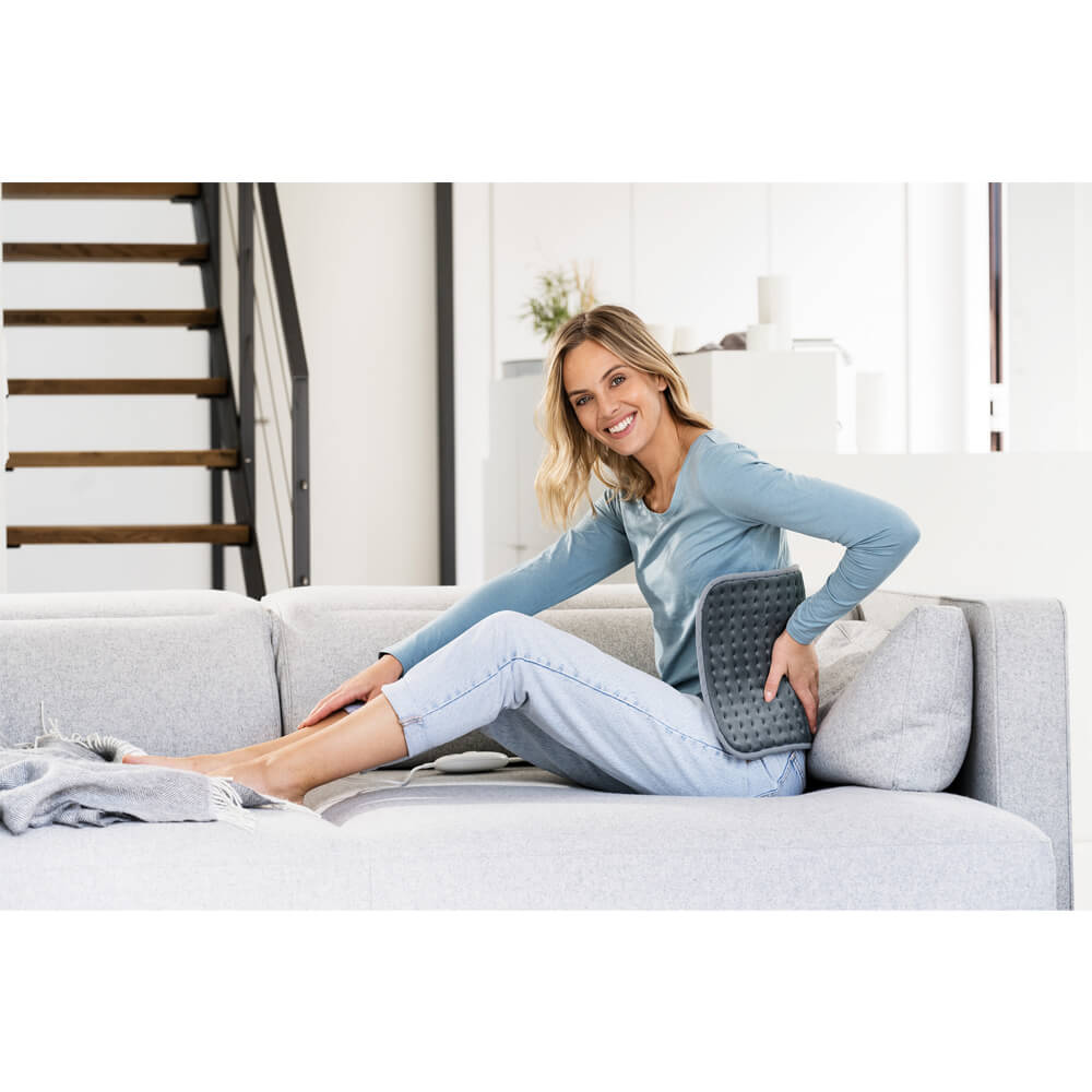 Heating pad HK123 XXL, with cuddly fleece, by Beurer, Dark grey