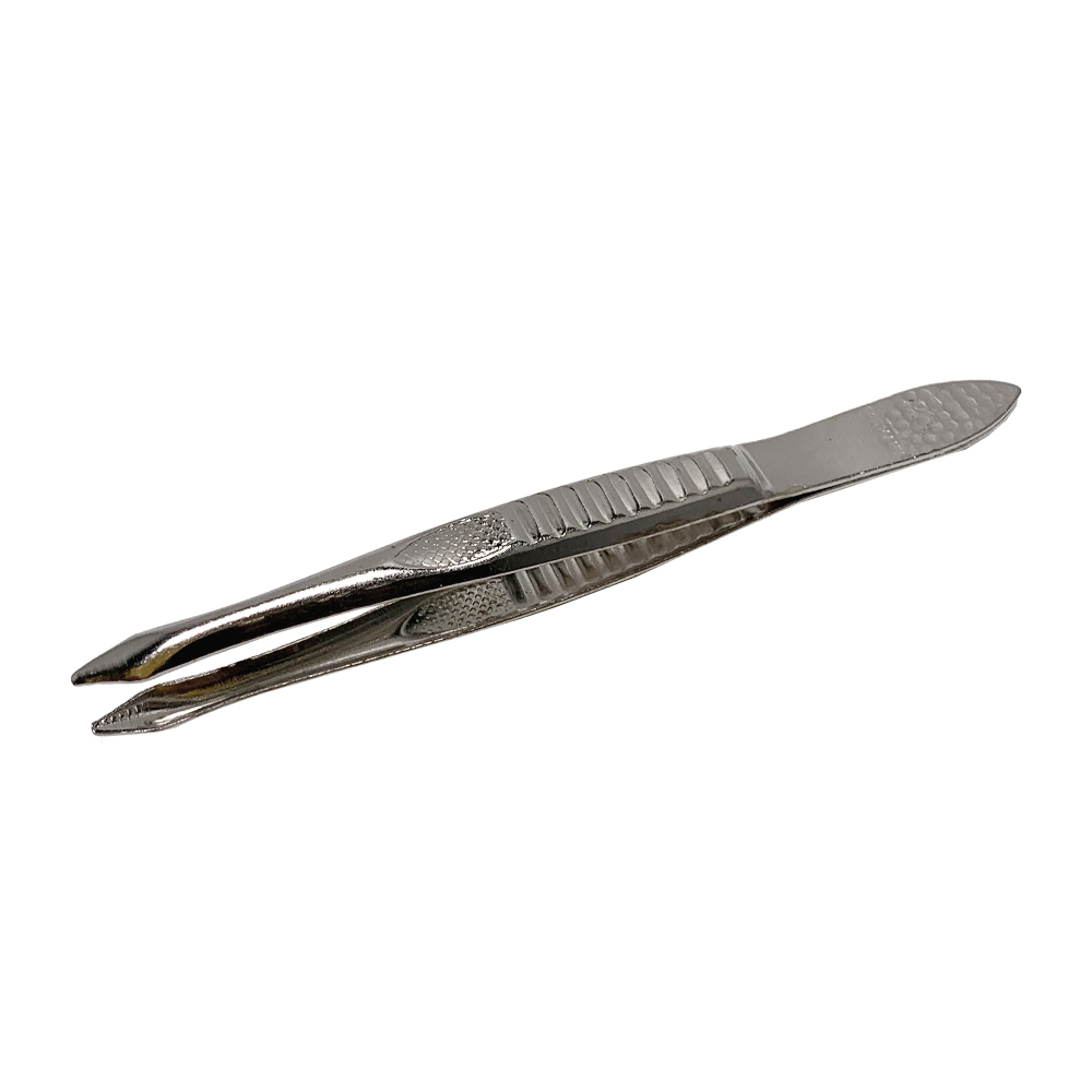 Behrend tweezers, nickel plated 8 cm, pointed tip