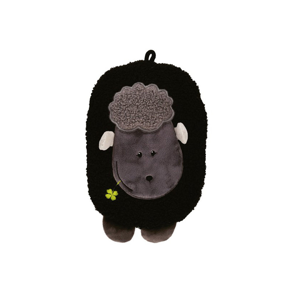 Hugo Frosch eco hot water bottle 0.8 L, fleece cover lamb, various. Colors