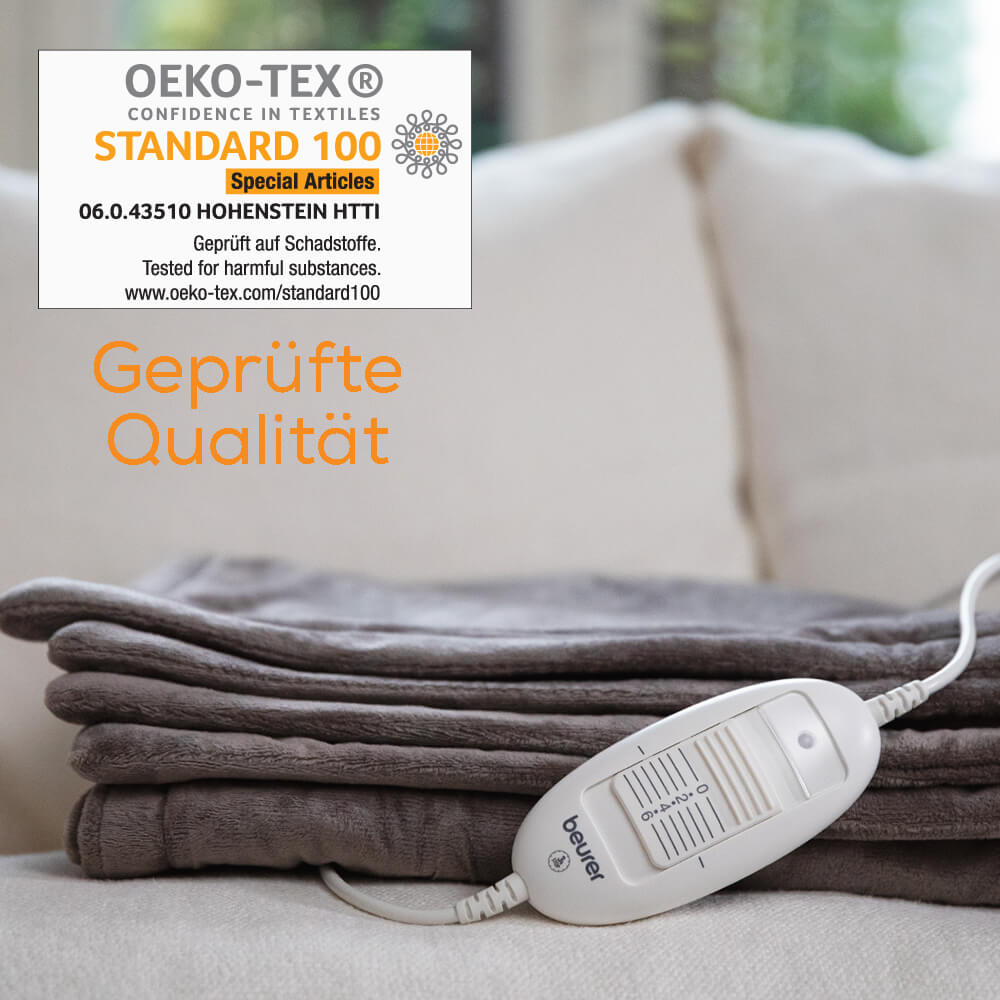 Heating blanket HD75, Cosy Nordic, warming, washable, Beurer, Taupe