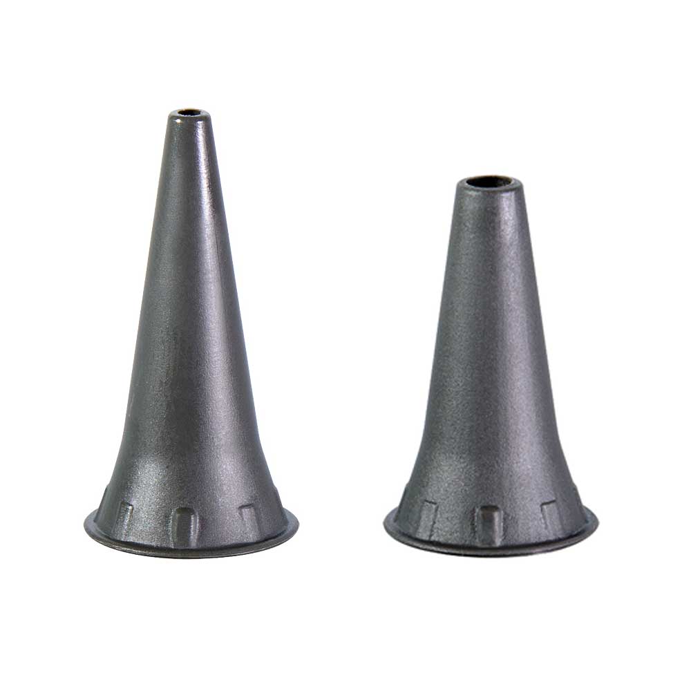 Luxamed Disposable Ear Funnels 10 x 100 pcs, 2 sizes, grey
