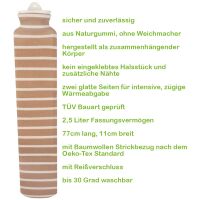 Hot water bottle LONGI with cover