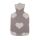 Hot water bottle with knitted cotton cover in different variants