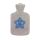 Hot water bottle with knitted cotton cover in different variants