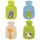Hot water bottle with velour cover