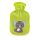 Hot water bottle with velour cover