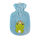 Hot water bottle with velour cover