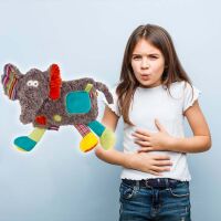 Cuddly toy with 0,8 liter hot water bottle