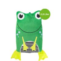 Hugo Frosch eco hot water bottle 0.8 L, velour cover, various. Animals