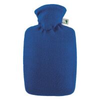 Hugo Frosch Classic Hot Water Bottle 1.8 L, Fleece Cover,...