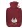 Hugo Frosch Classic hot water bottle 1.8 L, fleece cover "feel good", gray or red