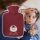 Hugo Frosch Classic hot water bottle 1.8 L, fleece cover "feel good", gray or red