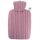 Hugo Frosch Classic Hot Water Bottle 1.8 L, knitted cover, various. Pattern