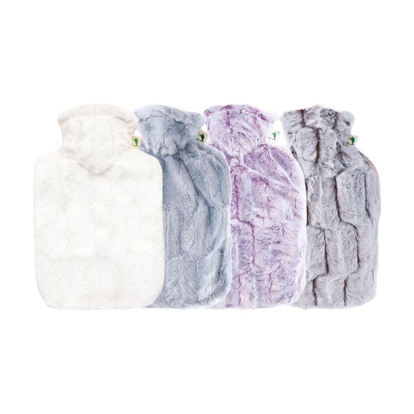 Hugo Frosch Classic Hot Water Bottle 1,8 L, fleece cover, various. Colors