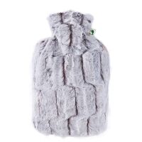 Hugo Frosch Classic Hot Water Bottle 1,8 L, fleece cover,...
