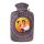 Hugo Frosch Classic Hot Water Bottle 1,8 L, Nicki Velour Cover, various. Pattern