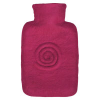 Hugo Frosch Classic Hot Water Bottle 1.8 L, felt cover, various. Pattern