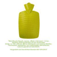 Hugo Frosch Classic Hot Water Bottle 1.8 L, wickerwork look, various. Colors