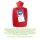 Hugo Frosch Classic Hot Water Bottle 1.8 L, Half Lamelle, Sanitized, mint or red