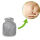 Hugo Frosch Mini Hot Water Bottle 0,2 L, Velour Cover, various Pattern