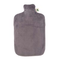 Hugo Frosch eco hot water bottle 2,0 L, velvet cover, various. Colors
