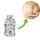 Hugo Frosch Eco Hot Water Bottle 2,0 L, Muff Cover, various Pattern