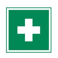 Holthaus Medical Rescue Sign First Aid, Glow, 20x20cm