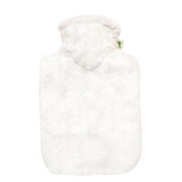 Hugo Frosch Classic Hot Water Bottle 1.8 L, fleece cover,...