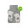 Hugo Frosch Mini Hot Water Bottle 0.2 L, Knitted Cover, Feet, Various. Colors