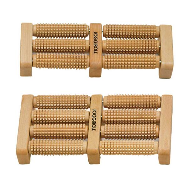 Behrend Joggiroll foot scroller, wood, double, 2 variants