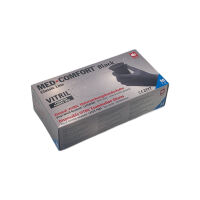 Med-Comfort vitril gloves black, nitrile vinyl mixture, powder-free, S-XL