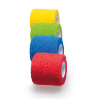 Bandage, selbsthaftend, farbig, von Lifemed®, 4...