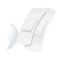 Plaster strips Sensitive, white, from Lifemed®, 2 sizes