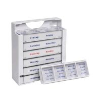 Ampri tablet case 7 days white, 10.5 x 3.9 x 12cm