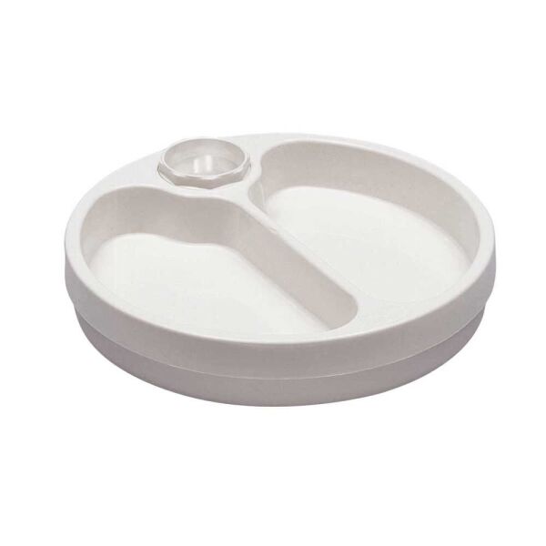 Behrend warming plate, water tank, high edge, 2-divided, beige