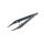 Hartmann Forceps, finely serrated, plastic, gray 12.5 cm sterile, individually packed