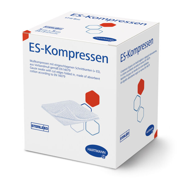 Hartmann ES-CompressesÂ® 7.5 x 7.5 cm, sterile