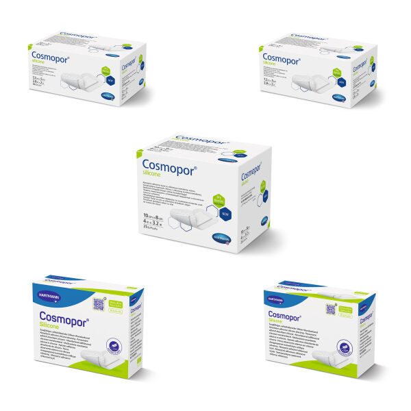 Hartmann Cosmopor® Silicone Quick Wound Dressing various sizes