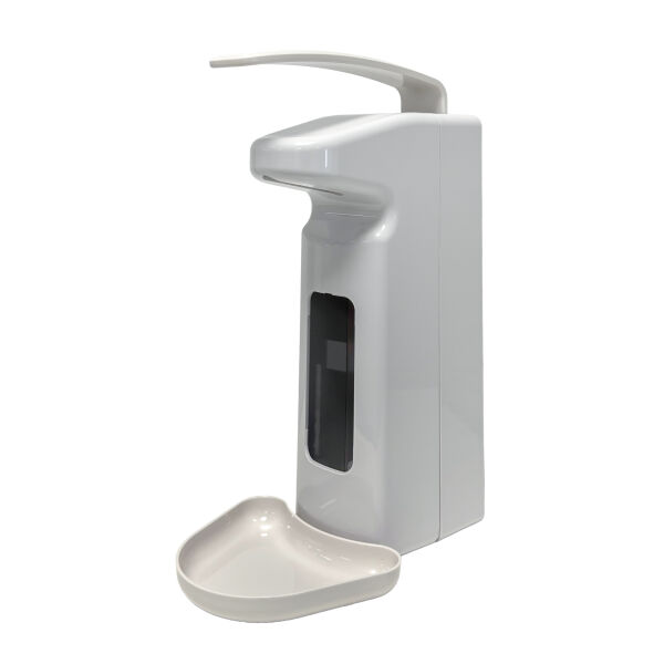 Dispenser with Long Arm Lever for 500 and 1000ml Euro Bottles, white