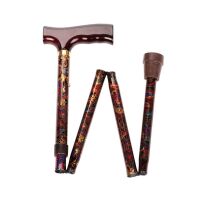 Behrend folding stick, alu, height-adjustable, patterns