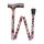 Behrend folding stick, alu, height-adjustable, patterns