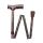 Behrend folding stick, alu, height-adjustable, patterns