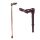 Behrend walking stick, fischer handle, adjustable, left/right