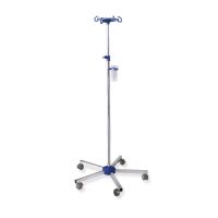Ratiomed IV pole, stainless, 5 casters, height...