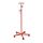 Ratiomed IV pole, safety hooks, 5 casters, height adjustable, colors